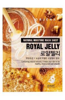 Тканевая маска для лица ORJENA Natural Moisture Mask Sheet Royal Jelly с маточным молочком, 23 мл