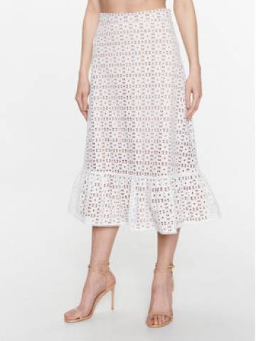 MICHAEL Michael Kors Спідниця-міді MS370978BK Білий Regular Fit MICHAEL Michael Kors Спідниця-міді MS370978BK Білий Regular Fit