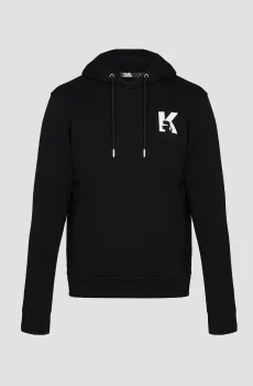 Мужское черное худи Черный M Karl Lagerfeld 541900.705074;990