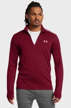 Мужская бордовая спортивная кофта UA Vanish CW 1/4 Zip Бордовый L Under Armour 1387793-625