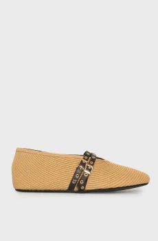 Женские бежевые балетки Yara Бежевый 39 PRPY PRSLT8735W