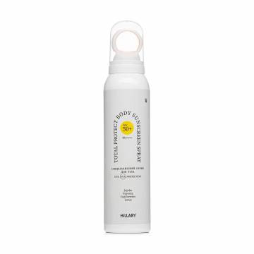Солнцезащитный спрей для тела Hillary Total Protect Body Sunscreen Spray, SPF 50+ РА++++, 150 мл Солнцезащитный спрей для тела Hillary Total Protect Body Sunscreen Spray, SPF 50+ РА++++, 150 мл