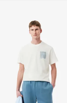 Мужская белая футболка Белый XS Lacoste TH0288CPI