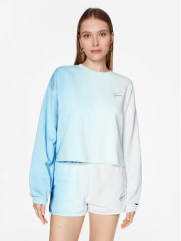 Tommy Jeans Світшот Dip Dye DW0DW15427 Блакитний Boxy Fit Tommy Jeans Світшот Dip Dye DW0DW15427 Блакитний Boxy Fit