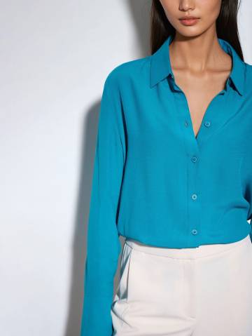 Mohito - Сорочка з високим вмістом віскози - бірюзовий - 32