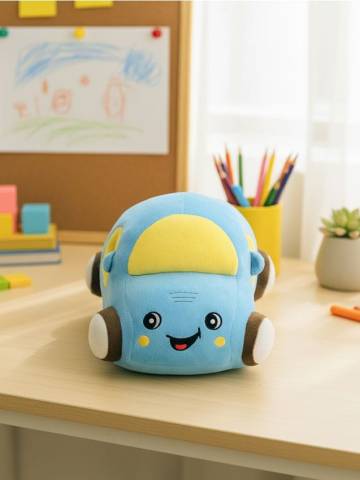 М’яка іграшка автомобіль - light blue