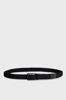 Мужской черный ремень TECH 3.5 ELASTIC Черный 100 Tommy Hilfiger AM0AM11468