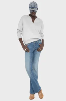 Женский светло-серый свитшот Olive Серый XS ZADIG&VOLTAIRE JWSS01730_GRIS CHINE CLAI