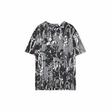 Cropp - Футболка з суцільним принтом - темно-сірий