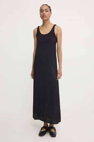 Платье Answear Lab цвет чёрный maxi расклешённая Платье Answear Lab цвет чёрный maxi расклешённая