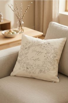 Декоративна наволочка - білий