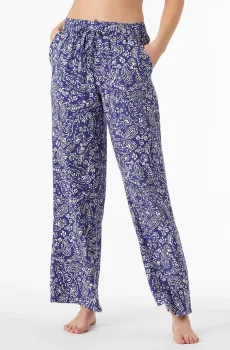 Женские синие брюки с узором SOUSANN Синий M Etam 6537785