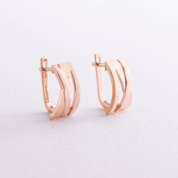 Серьги в красном золоте с07497 Серьги в красном золоте с07497