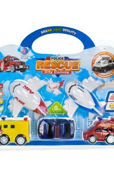 Игрушечный набор транспорта Shantou Jinxing под слюдой, от 3 лет, 21*3*19 см, 5 шт (6988)