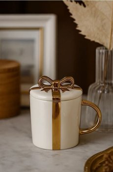 Керамічний кухоль - золотий