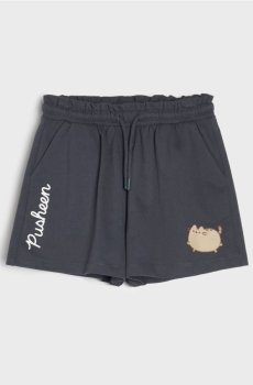 Шорти paperbag Pusheen the Cat - антрацитовий