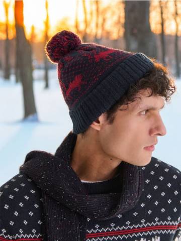 Шапка-біні - темно-синій