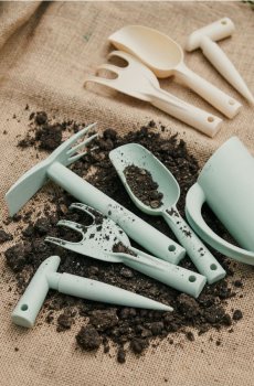 Набір садових інструментів 6 штук - блідо-зелений