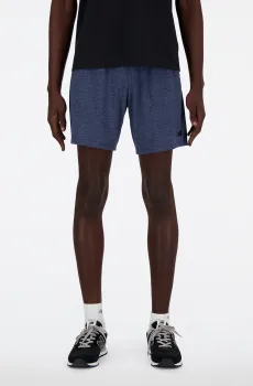 Мужские синие шорты NB Heathertech Синий S New Balance MS41073NNY