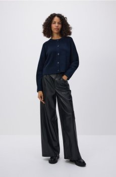 Reserved - Кофта із опущеною лінією плечей - темно-синій - 275GP-59X