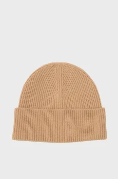 Женская бежевая шерстяная шапка RIBBED Бежевый ONESIZE Gant 4910037