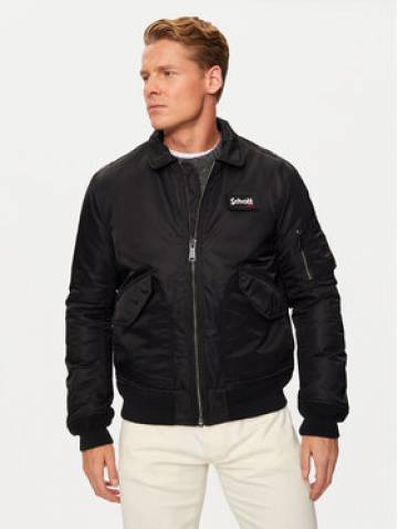 SCHOTT N.Y.C. Куртка бомбер 210100RS Чорний Regular Fit SCHOTT N.Y.C. Куртка бомбер 210100RS Чорний Regular Fit