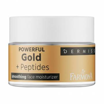Разглаживающий крем для лица Farmona Dermiss Powerful Face Moisturizer с золотом и пептидами, 50 мл