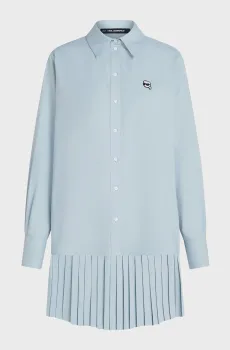 Женское голубое платье ikon shirt Голубой 46 Karl Lagerfeld B3W13029