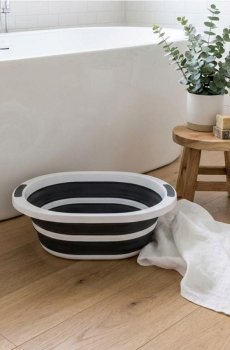 Розкладне відро - сірий