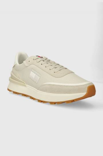 Кроссовки Tommy Jeans TJM TECHNICAL RUNNER цвет бежевый EM0EM01265 Кроссовки Tommy Jeans TJM TECHNICAL RUNNER цвет бежевый EM0EM01265