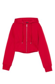 Cropp - Укорочене худі - червоний
