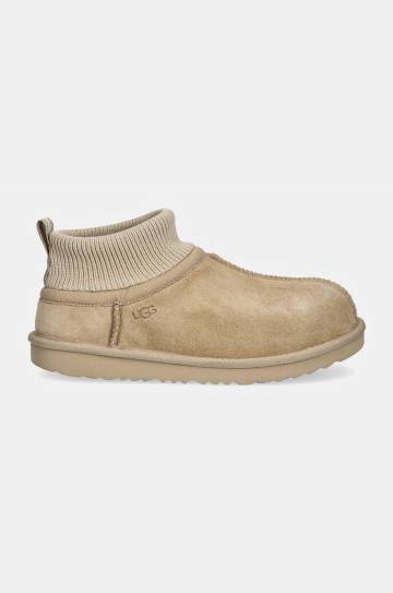 Детские замшевые сапоги UGG KIDS CLASSIC ULTRA STRETCH CUFF цвет бежевый 1157702K Детские замшевые сапоги UGG KIDS CLASSIC ULTRA STRETCH CUFF цвет бежевый 1157702K