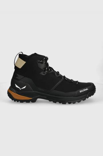 Ботинки Salewa Puez Mid Powertex мужские цвет чёрный 00-0000061438 Ботинки Salewa Puez Mid Powertex мужские цвет чёрный 00-0000061438