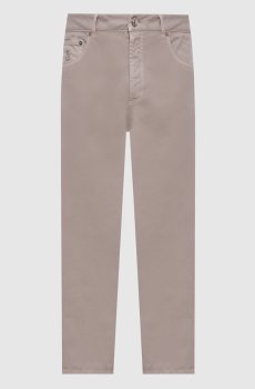 Серые брюки с патчем логотипа