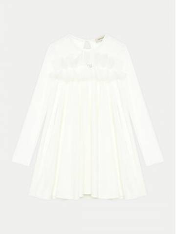 TWINSET Елегантне плаття 242GJ2101 Білий Regular Fit TWINSET Елегантне плаття 242GJ2101 Білий Regular Fit