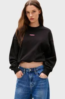 Женский черный свитшот CRP SCRIPT LBL Черный L Tommy Jeans DW0DW20947