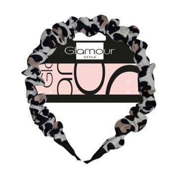 Обруч для волос Inter-Vion Glamour с узлами, камуфляжный, 1 шт Обруч для волос Inter-Vion Glamour с узлами, камуфляжный, 1 шт