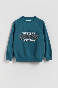 Reserved - Світшот із принтом - темно-бірюзовий - 966FJ-69X