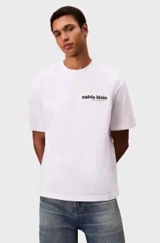 Мужская белая футболка Белый L Calvin Klein Jeans LV04RC829G