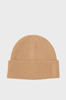 Женская бежевая шерстяная шапка RIBBED Бежевый ONESIZE Gant 4910037