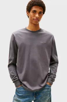Мужской серый лонгслив SLIM CHEST Серый M Tommy Jeans DM0DM21594
