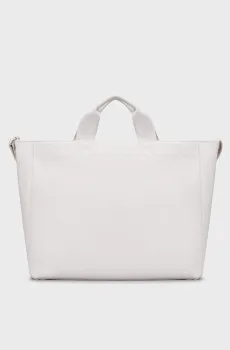 Женская белая сумка ULTRALIGHT SLIM TOTE34 PU Белый ONESIZE Calvin Klein K60K612230