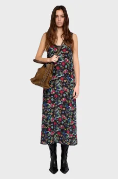 Женский сарафарн с узором Renzo Разноцветный S ZADIG&VOLTAIRE WWDR02665_ENCRE