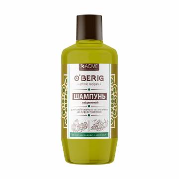 Укрепляющий глина-шампунь OBERIG Винно-хмелевой с белой глиной, для комбинированных и склонных к жирности волос, 500 мл