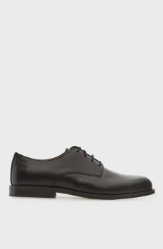 Мужские черные кожаные дерби ESS RUBBER Черный 41 Calvin Klein HM0HM02056