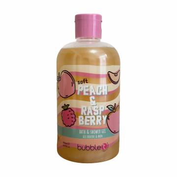 Гель для душа Bubble T Peach & Raspberry Bath & Shower Gel, 500 мл