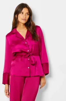 Женская малиновая рубашка ELY Малиновый S Etam 6542441