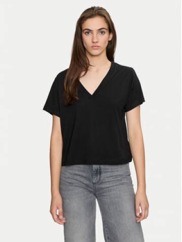 Sisley Футболка 3QU4L400L Чорний Regular Fit Sisley Футболка 3QU4L400L Чорний Regular Fit
