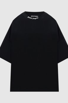 Черная футболка с контрастным логотипом