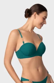Женский бирюзовый лиф от купальника Бирюзовый 38D MARC&ANDRE L2607-Y-942